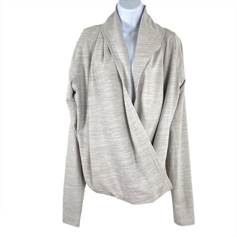 Zyia Active Wrap Shawl Top Long Sleeve XL